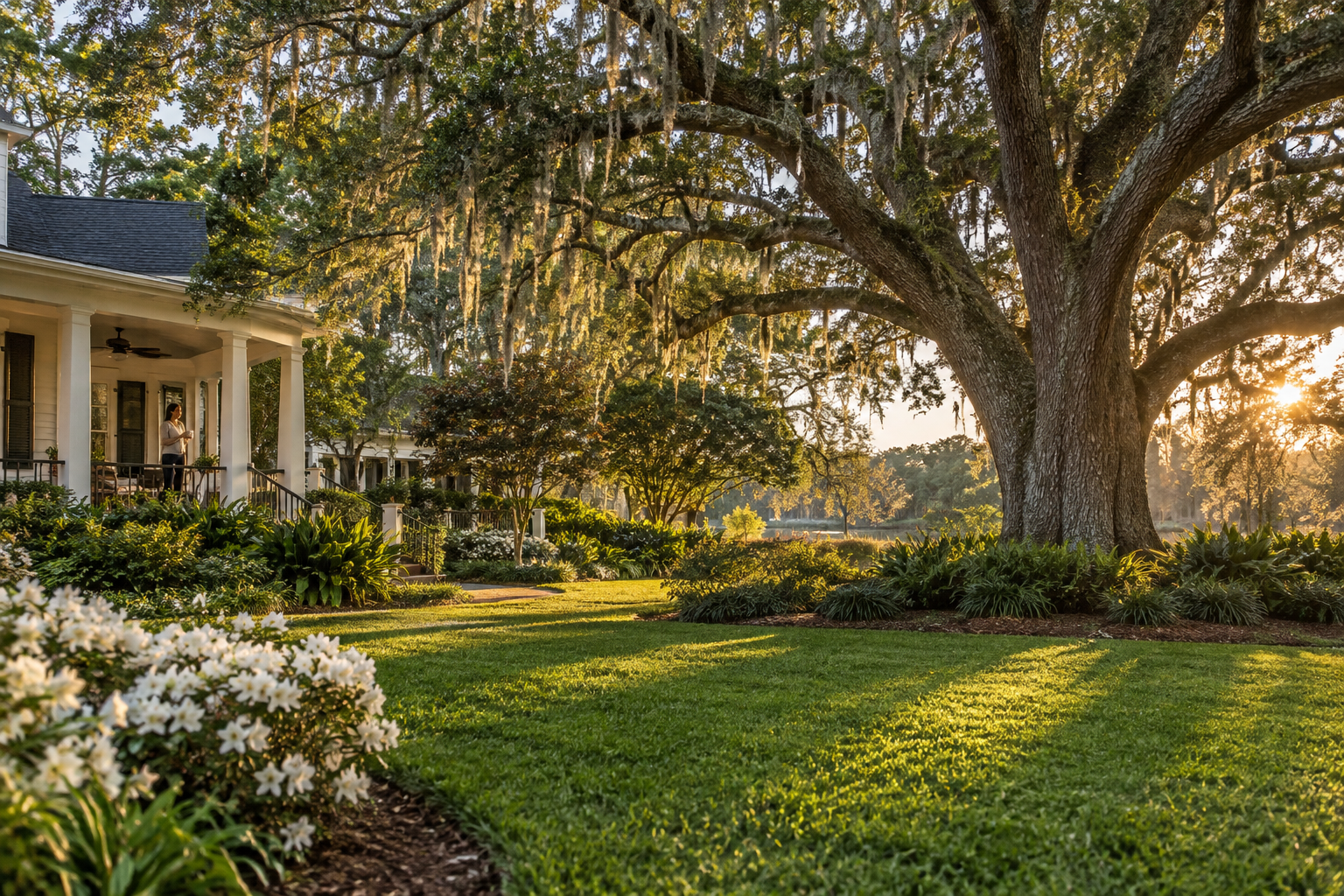 Finished Tallahassee property after professional tree and land work